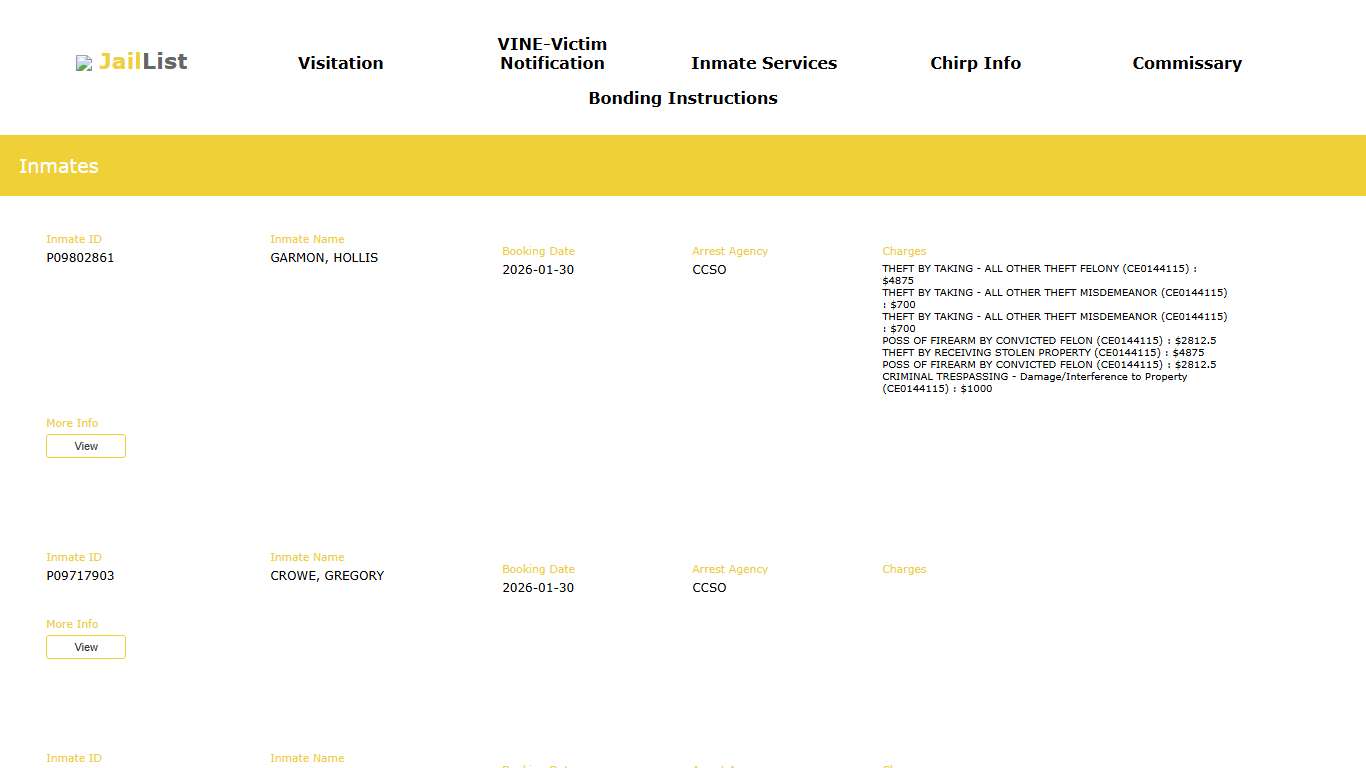 Cherokee County Inmate Search